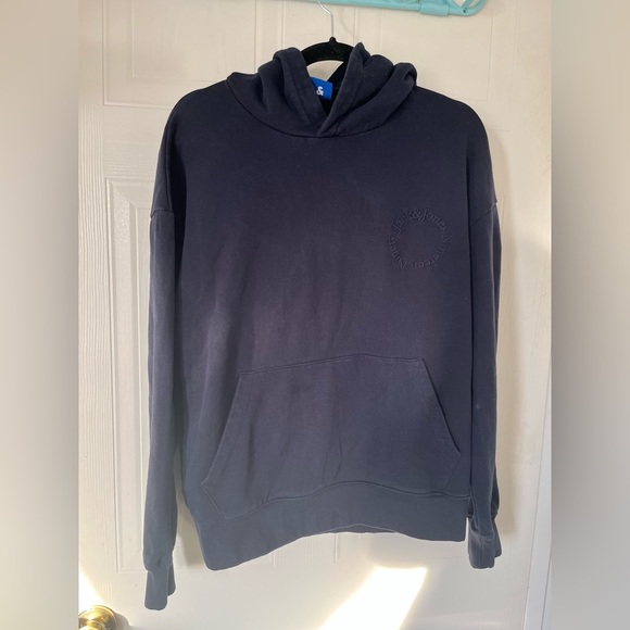 Jack & Jones Navy Blue Hoodie - Picture 6 of 9